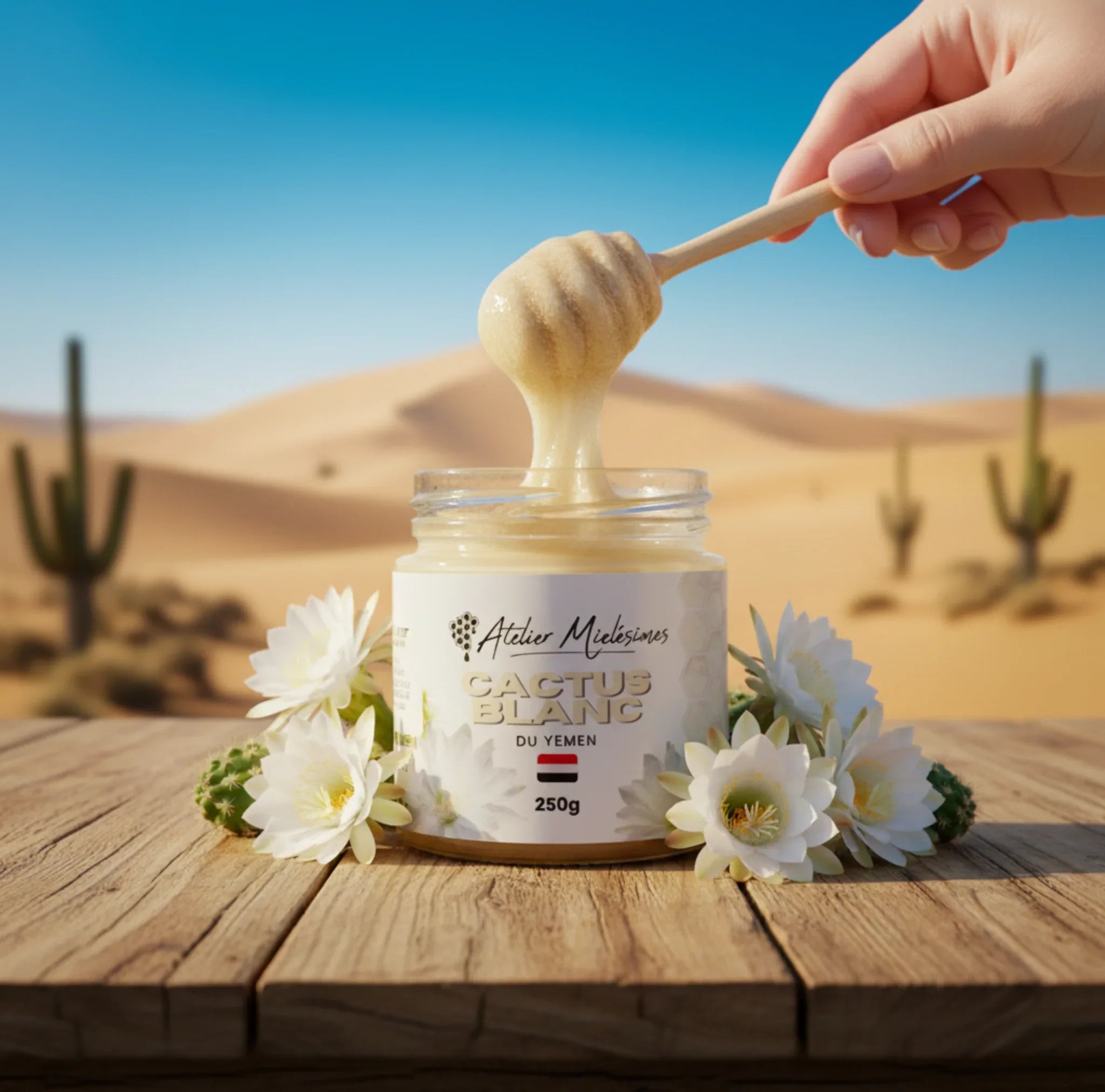 Miel de Cactus Blanc du Yémen