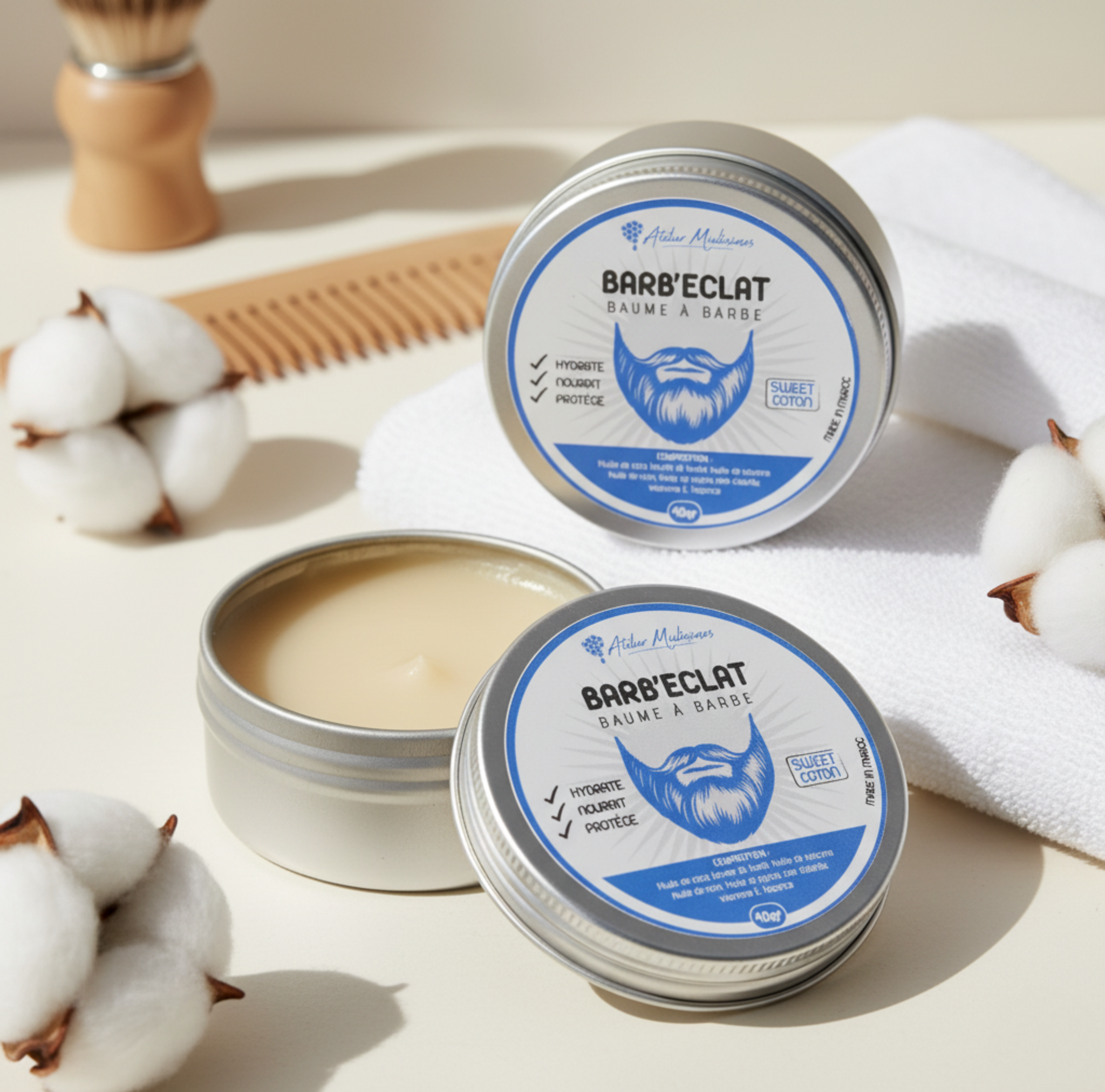 Baume à Barbe : Barb'Éclat Sweet Coton